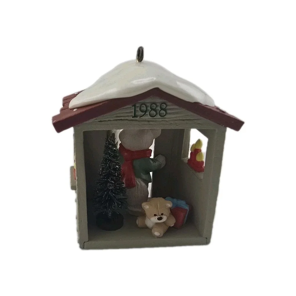 VTG‎ 1988 Club Members Only Bear Christmas Ornament Clubhouse Woods Rustic